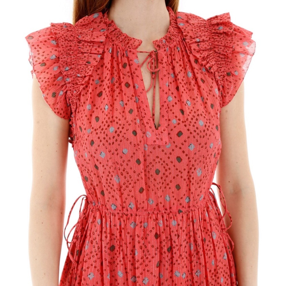 Ulla Johnson Linnea midi dress in hibiscus - Picture 3 of 11